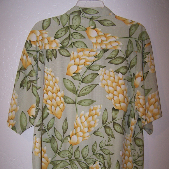 TOMMY BAHAMA 100% SILK HAWAIIAN CAMP SHIRT S0672 - Picture 5 of 7